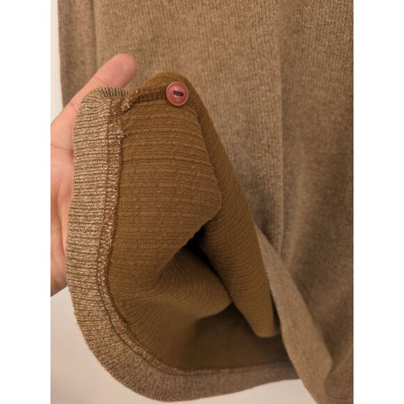 Vintage Polo Sweater Men Size L Cable Knit Textured Neutral Heritage 90s Preppy - Picture 9 of 10